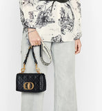 Small Caro Bag Black Supple Cannage Calfskin