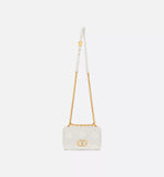 Small Soft Caro Bag Latte Macrocannage Lambskin