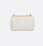 Small Soft Caro Bag Latte Macrocannage Lambskin
