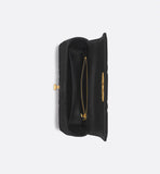 Small Soft Caro Bag Black Macrocannage Lambskin