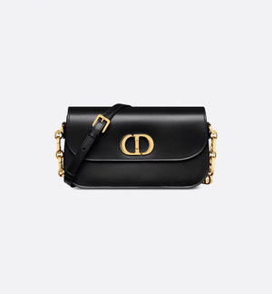 30 Montaigne Avenue Bag Black Box Calfskin