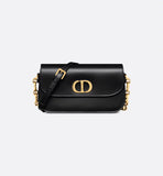 30 Montaigne Avenue Bag Black Box Calfskin