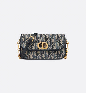 30 Montaigne Avenue Bag Blue Oblique Jacquard