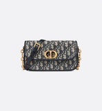 30 Montaigne Avenue Bag Blue Oblique Jacquard
