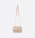 Mini Jolie Top Handle Bag Powder Pink Cannage