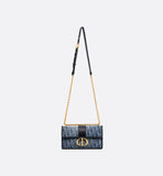 30 Montaigne East-West Bag with Chain Blue
