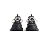 Women's Triple S Tape Type Sneaker in Black/yellow