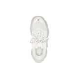 WOMEN'S TRIPLE S CLEAR SOLE SNEAKER IN WHITE