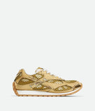 Bottega Veneta  Male Female Orbit Sneaker Gold/White