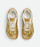 Male Female Orbit Sneaker Gold/White
