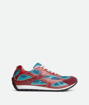 Bottega Veneta Male Female Orbit Sneaker Turquoise/cherry