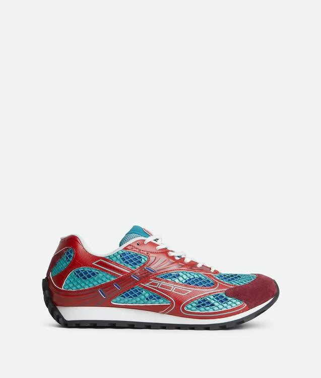 Bottega Veneta Male Female Orbit Sneaker Turquoise/cherry
