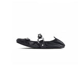 Women's City Ballerina in Black/silver