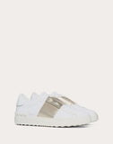 OPEN SNEAKER IN CALFSKIN LEATHER WHITE