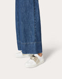 OPEN SNEAKER IN CALFSKIN LEATHER WHITE
