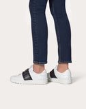 ROCKSTUD UNTITLED SNEAKER IN CALFSKIN LEATHER WITH TONAL STUDS WHITE