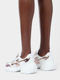 Viv' on the Run Sneakers in leather and fabric