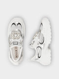 Viv' on the Run Sneakers in leather and fabric