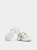 Viv' on the Run Sneakers in leather and fabric
