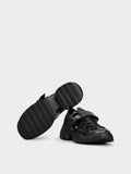 Viv' on the Run Trekky Sneakers in fabric and patent leather