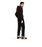 SUEDE TECHNICAL FABRIC SNEAKER BROWN/WHITE