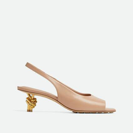 Knot Sandal New cognac flesh-colored