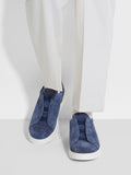 Men's Suede Triple Stitch Sneakers