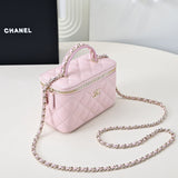 25P new woven handle box bag cosmetic box pink