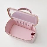 25P new woven handle box bag cosmetic box pink
