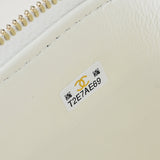 25P new woven handle box bag cosmetic case white