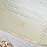25P new woven handle box bag cosmetic case white