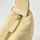 Quilted Circle Pouch Bag Mellow Yellow AP4584