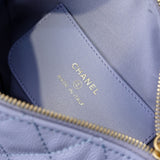 Quilted Circle Pouch Bag lavender AP4584