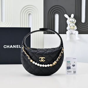 AP4584 CC 25s black gold pearl chain hula hoop