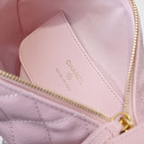 Quilted Circle Pouch Bag AP4584 Pink