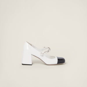 Patent leather pumps