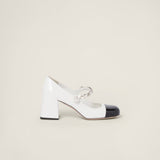 Patent leather pumps
