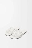 Soft cowhide leather Petal Anagram sandals