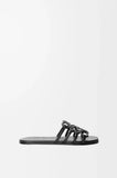 Soft cowhide leather Petal Anagram sandals