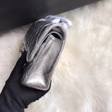 1112 Silver Medium Size 2.55 Lambskin Leather Flap Bag