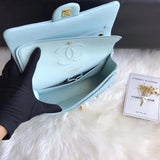 1112 Tiffany Blue Medium Size 2.55 Lambskin Leather Flap Bag