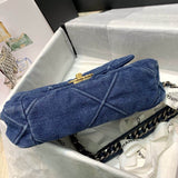 19 Small Flap Bag AS1160 Denim