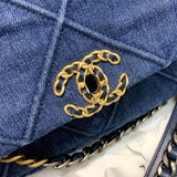 19 Small Flap Bag AS1160 Denim