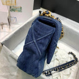 19 Small Flap Bag AS1160 Denim