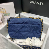 19 Small Flap Bag AS1160 Denim
