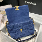 19 Small Flap Bag AS1160 Denim