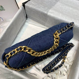 19 Small Flap Bag AS1160 Denim