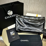 22 Bag Handbag Black Shiny Calfskin AS4486