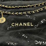 22 Small Handbag AS3260 in Black Velvet