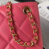 24C Quilted Lambskin Baguette Bag AS4611
